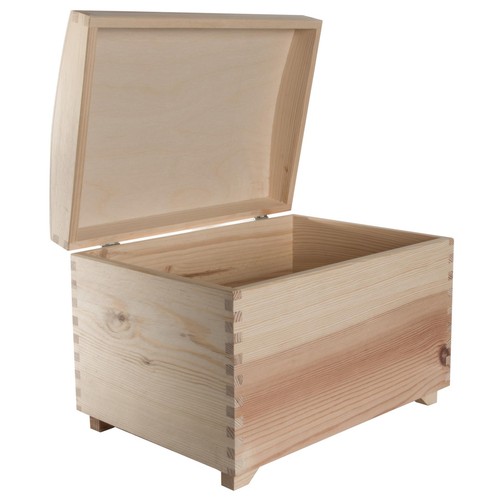 Große holz schatztruhe - große,