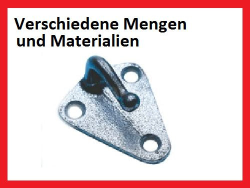 Dreiloch planenhaken verzinkt - planenhaken,