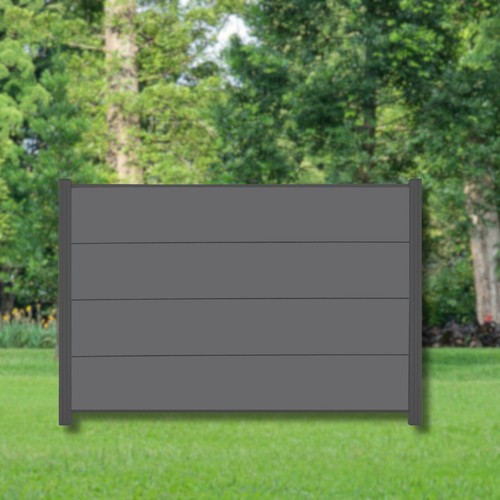 Wpc zaun jumbo komplettset - zaun, xl