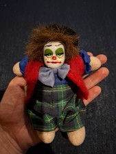 Puppe Vintage, Clown (Sand Gefüllt) Porzellangesicht