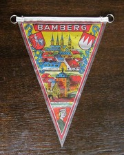 Bamberg Kaiserdom Vierzehnheiligen Staffelstein  alter  Moped Fahrrad  Wimpel