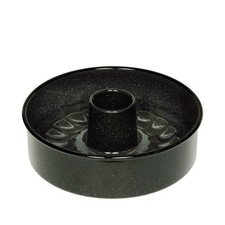 Riess Kuchenform 26cm 3-tlg. Emaille schwarz