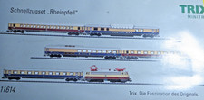 Minitrix 11614 N Schnellzugset "Rheinpfeil" Lok mit Lichtwechsel geprüft in OVP
