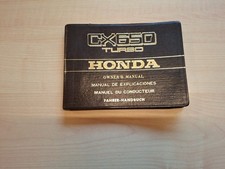Honda CX650 TURBO Owner's