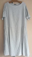Hell gestreiftes Kurzarmkleid Gr. (2) XXL von Oska