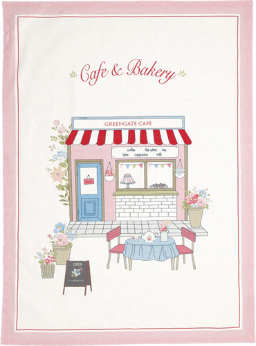 Greengate tea towel piece - tea,