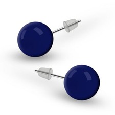 kleine runde Kugel Ohrstecker türkis rot schwarz weiß pink gelb blau grün grau 