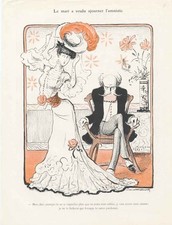 Original alter antiker Druck