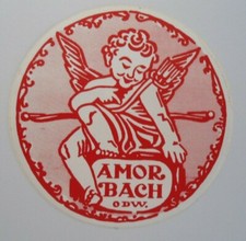 Souvenir-Aufkleber Amorbach Odenwald Miltenberg Unterfranken Bayern 80er