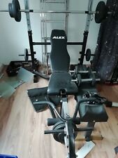 hantelbank mit gewichten