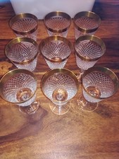 Kristall Gläser mit Goldrand