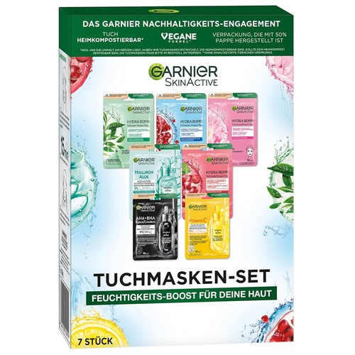 Garnier tuchmasken set für - garnier,