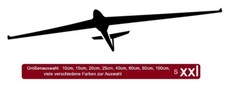 Segelflugzeug Aufkleber  xxl