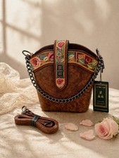 Boho leder tasche - boho,