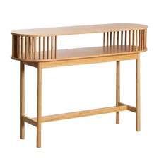 Konsolentisch Beistelltisch Konsole mit 2 Ablagen Bambus SR91 C-Ware