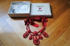 Lanvin für H&M Necklace Collier Halskette rot wunderschön Statement groß OVP