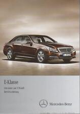 MERCEDES E-Klasse W S 212 Bedienungsanleitung 2011 Betriebsanleitung Handbuch BA