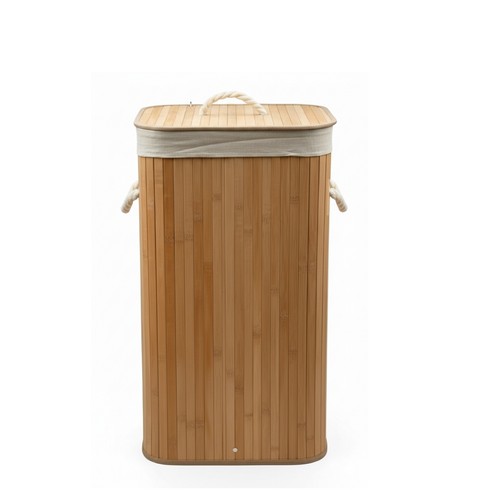 Flinko bambus wäschekorb - bambus,