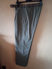 Herren Thermo-Hose, Größe 50, Grün, Bundfalte, mit Gürtel, Weich, Warm, NEU !