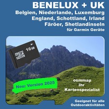 BENELUX UK Karte für Garmin