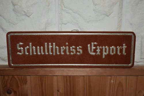 Altes reklamschild schultheiss - reklamschild,
