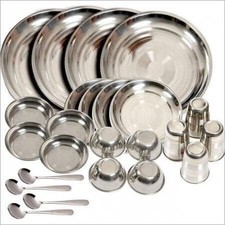 Edelstahl-Geschirrset, 4