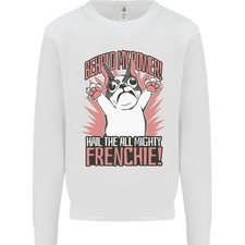 Hail The Alle Mächtiges Frenchie Französische Bulldogge Hund Kinder Pullover