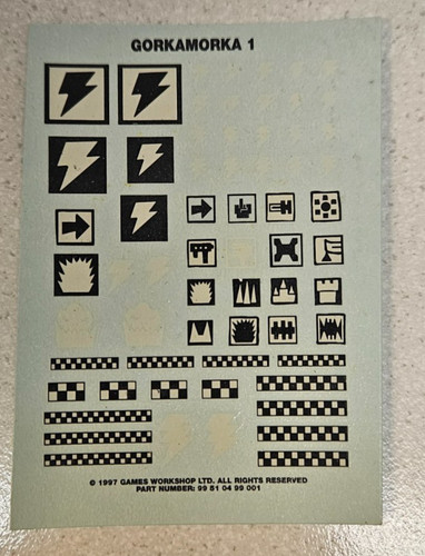 Wh40k transfer sheet - wh40k,