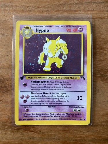 Hypno edition holo fossil - hypno,