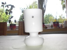 Ikea Vasenlampe Lykta Glas weiß B0401 - Tischlampe Vasenlampe Retro Space Age