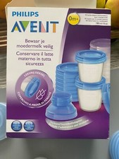 Philips AVENT Aufbewahrungsbecher für Babynahrung  - Transparent/Blau,