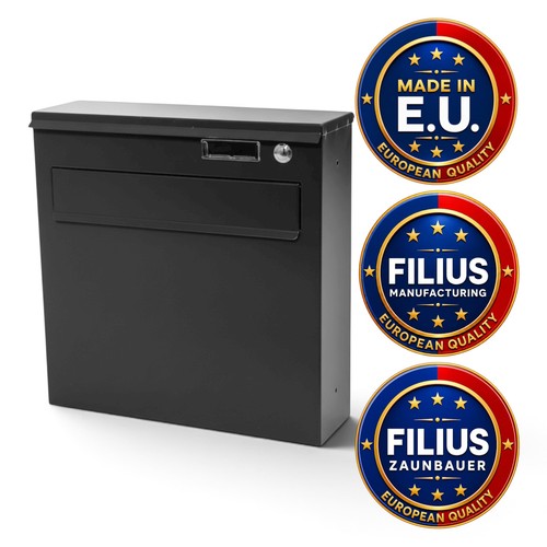 Zaunbriefkasten fd1k ral 7016 - zaunbriefkasten,