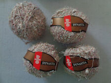 Wolle - Pack  200 gr. Schewe Dynastia Effektgarn - Noppen-  rose - gold