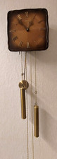 Dugena Wanduhr mit Pendel / Messing Gewichten / Kettenaufzug / Schlagwerk Gong