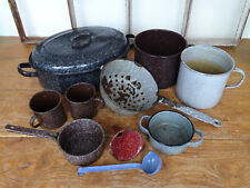 R2382 Konvolut Emaille Teile ~