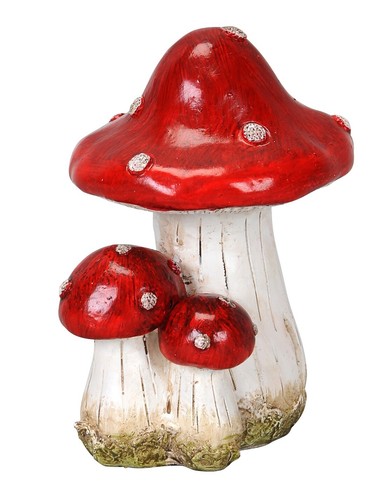 Dekorativer deko pilz als - deko-pilz, 3-er