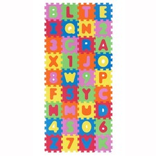Puzzlematte zahlen abc - zahlen&abc, bunt
