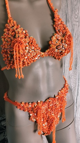 Neon oranges perlen - neon-oranges, pailletten