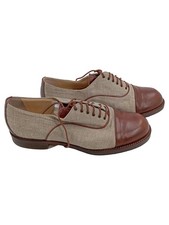 Donna Carolina Damen Derby Schnürschuhe Leder Gr. 41 Mehrfarbig Klassisch