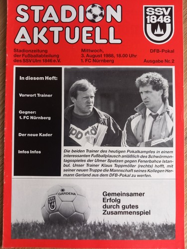 Fussball programm dfb - programm, pokal