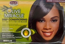 African Pride Olive Miracle Relaxer Kit Regular
