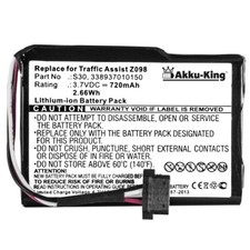 Akku Li-Ion für Becker Traffic Assist Pro Z250, Z098, Z101, Z200, Z201, Z203