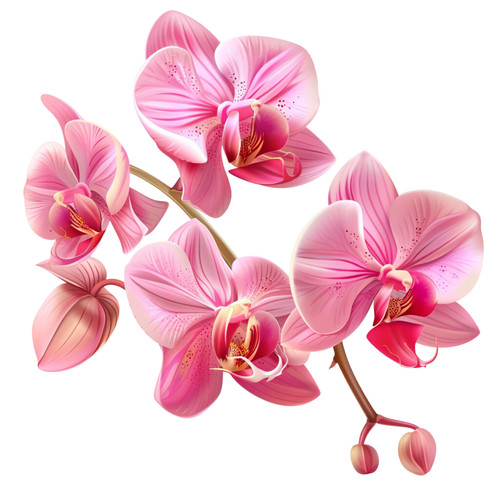 Wandtattoo aufkleber orchidee - wandtattoo,