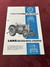 Lanz Bulldog Prospekt 50 PS / D5016 Brochure Typenblatt Original