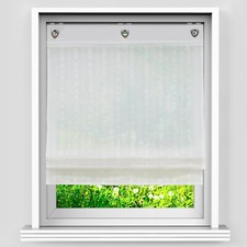 Raffrollo ohne Bohren Leinen