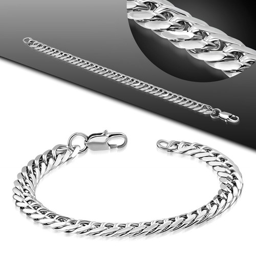 Edelstahl herren armband 22cm - armband,