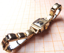 Ältere Handaufzug Damenarmbanduhr Glashütte Tradition defekt für Teile