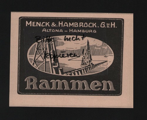 Altona werbung 1911 menck - altona,,