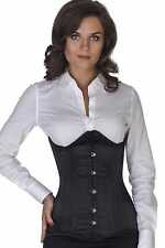 Korsett Corsage Schwarz Satin