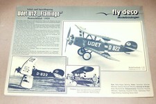 Fly Deco - Schul- und Sportflugzeug Udet U12 Flamingo - Modellbaubogen 1:33